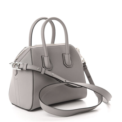 Givenchy Sugar Goatskin Mini Antigona Pearl Grey 3 of 10