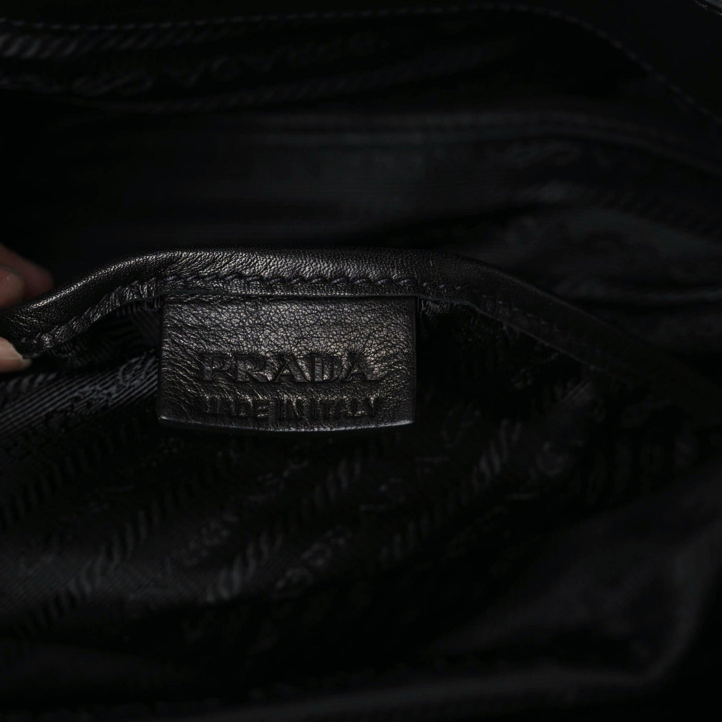 Tessuto Nylon Quilted Tote Nero Black