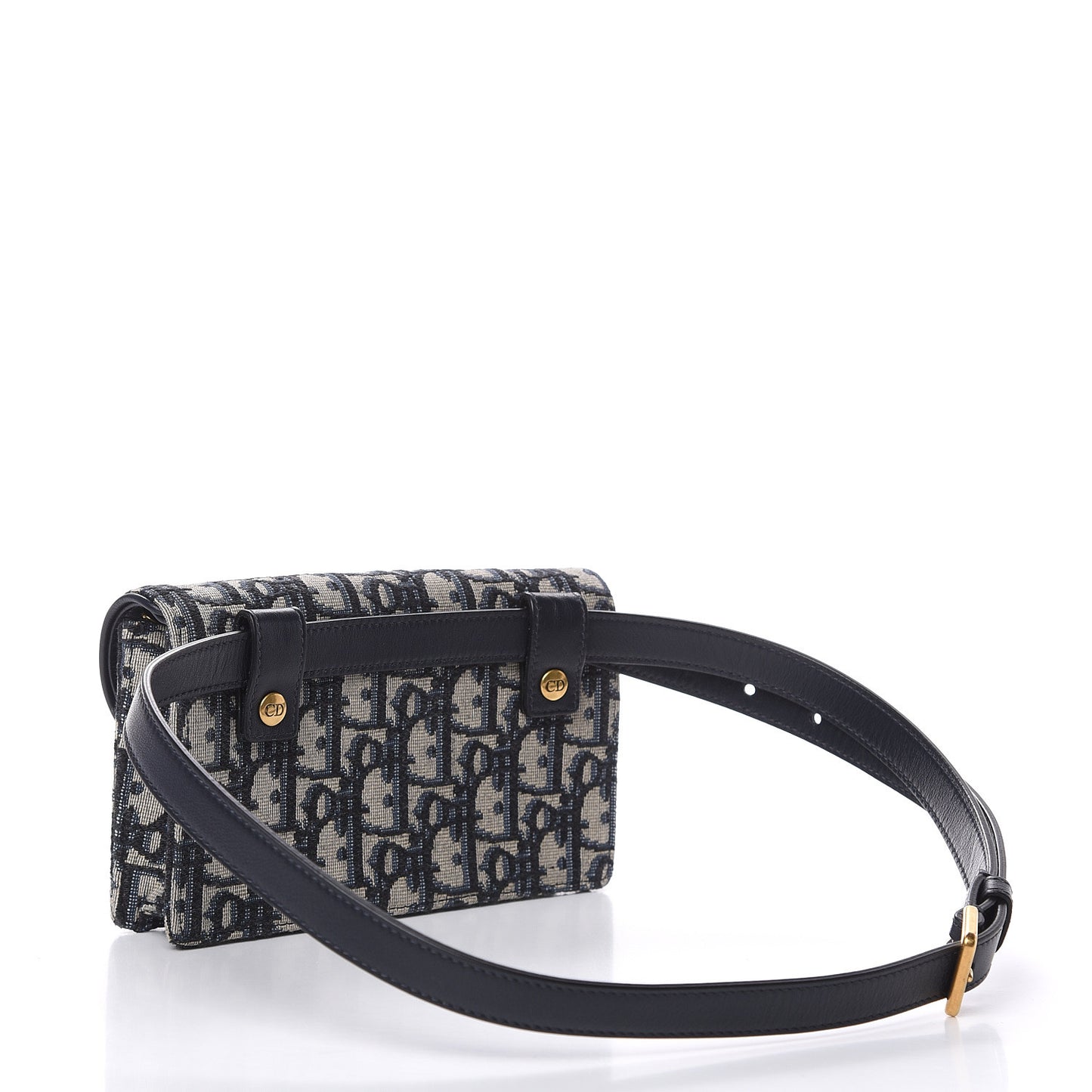 Oblique Saddle Belt Bag Blue