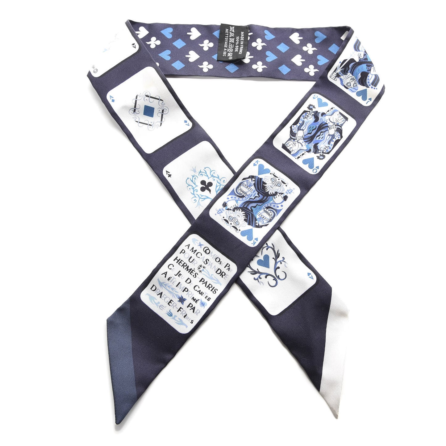 Silk Jeu de Cartes Twilly Marine Petrole White
