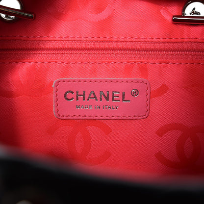 Chanel Calfskin Quilted Small Cambon Multipocket Reporter Black White 6 of 8