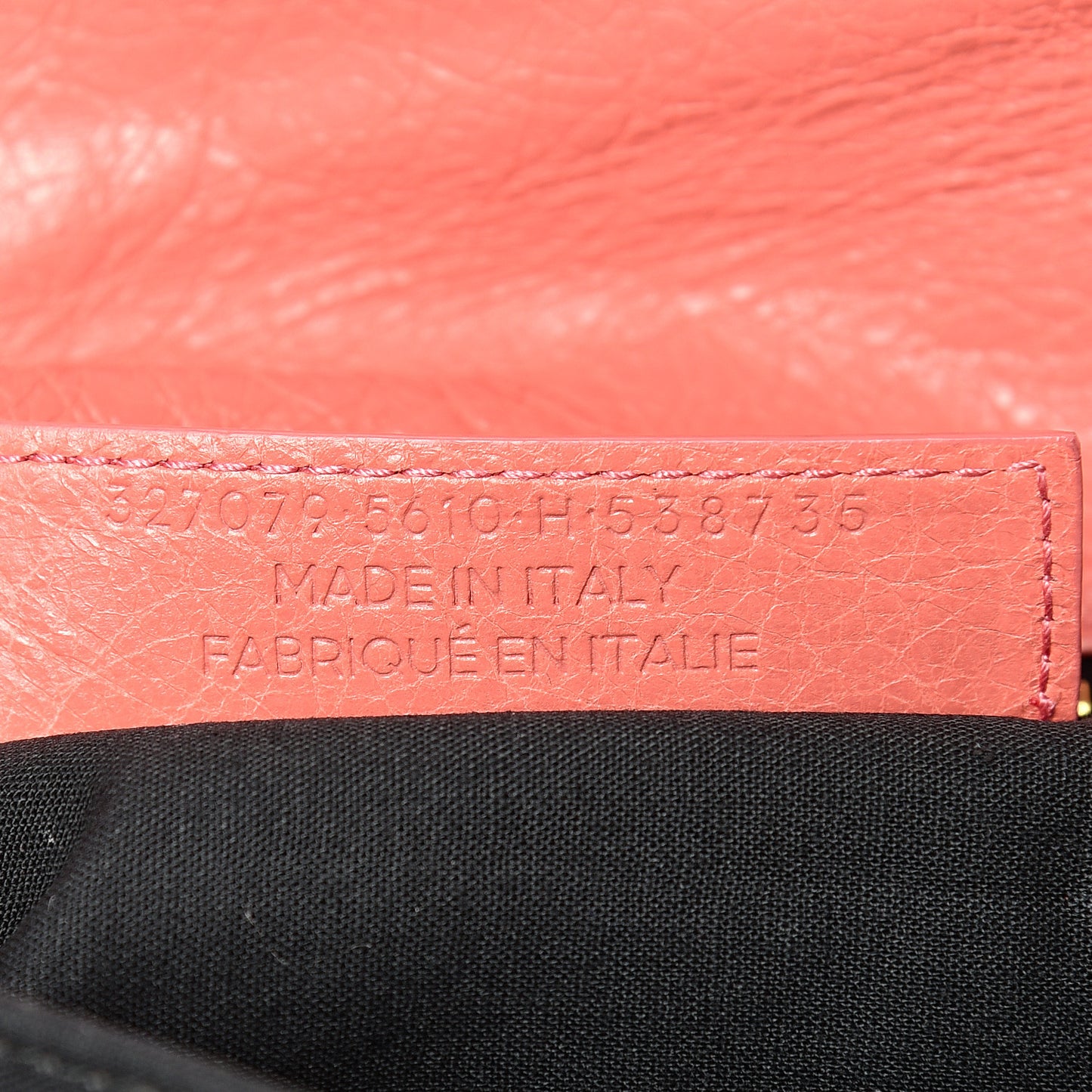 Agneau Giant 12 Gold Hardware Envelope Strap Clutch Rose Azalee