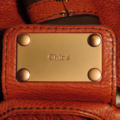 Chloe Calfskin Medium Paddington Satchel Whiskey 9 of 10
