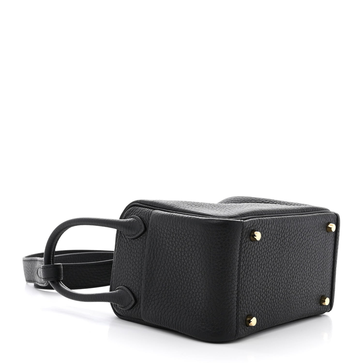 Hermes Taurillon Clemence Mini Lindy 20 Black 5 of 12
