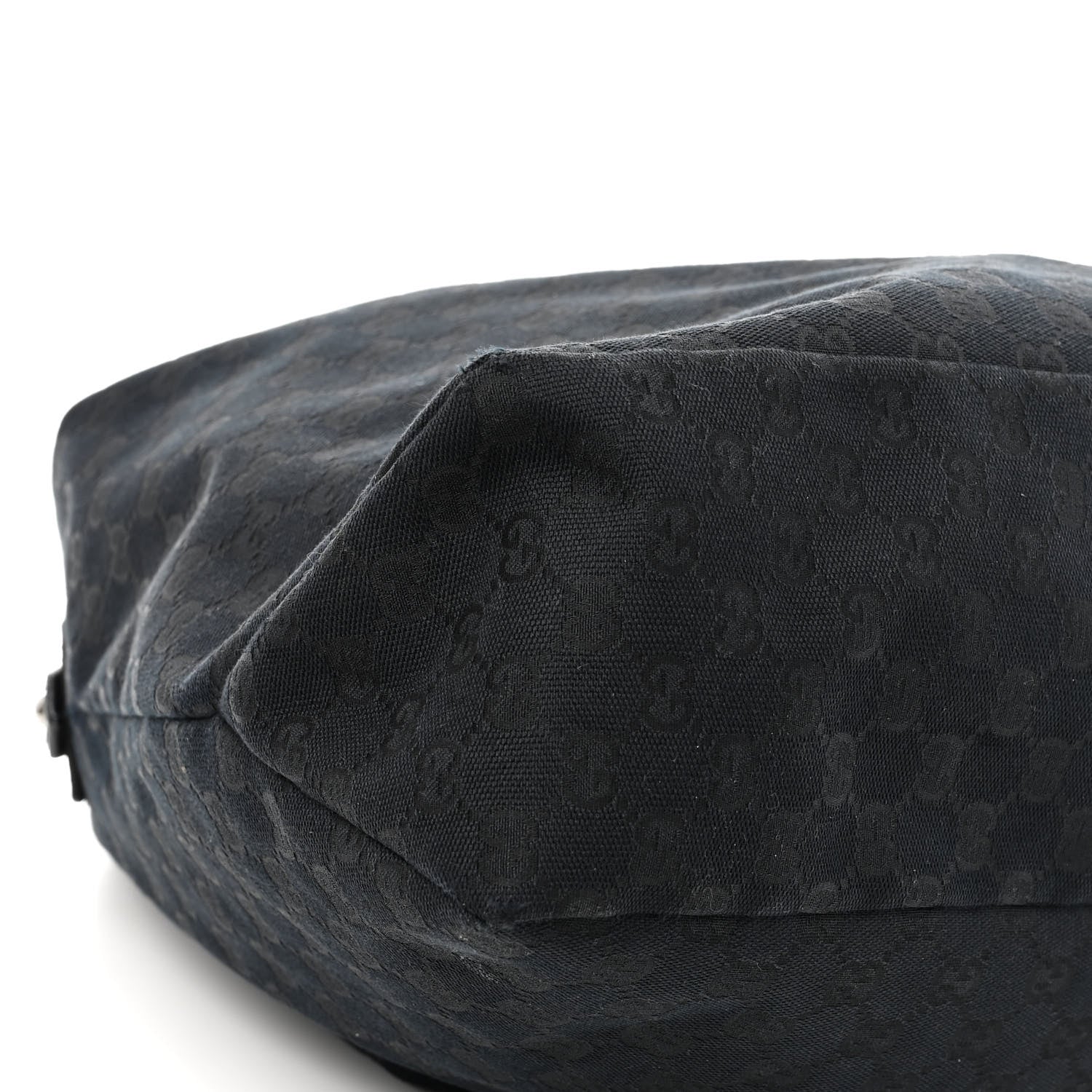 Gucci Monogram Large Horsebit Chain Hobo Black 9 of 15