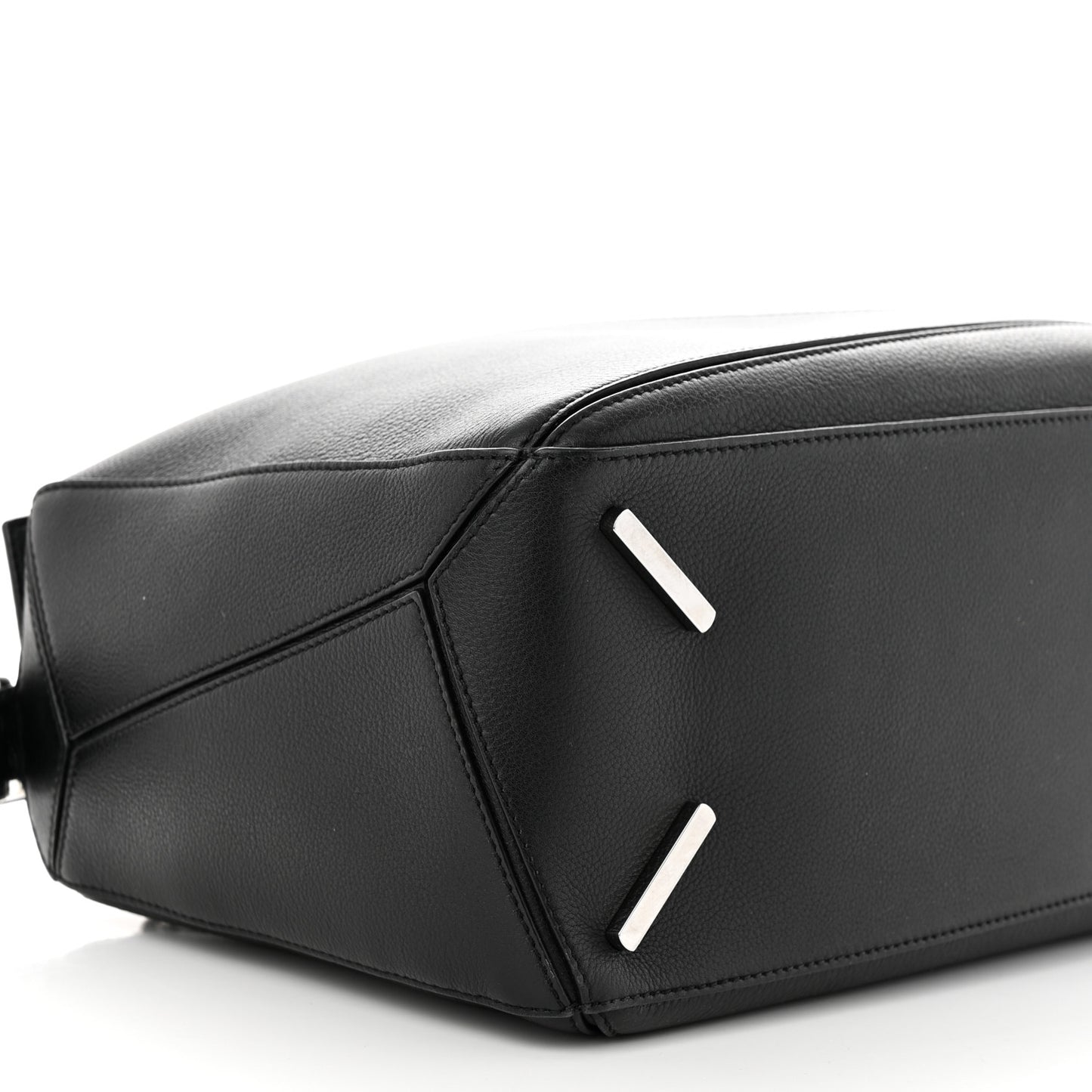 Calfskin Medium Puzzle Bag Black