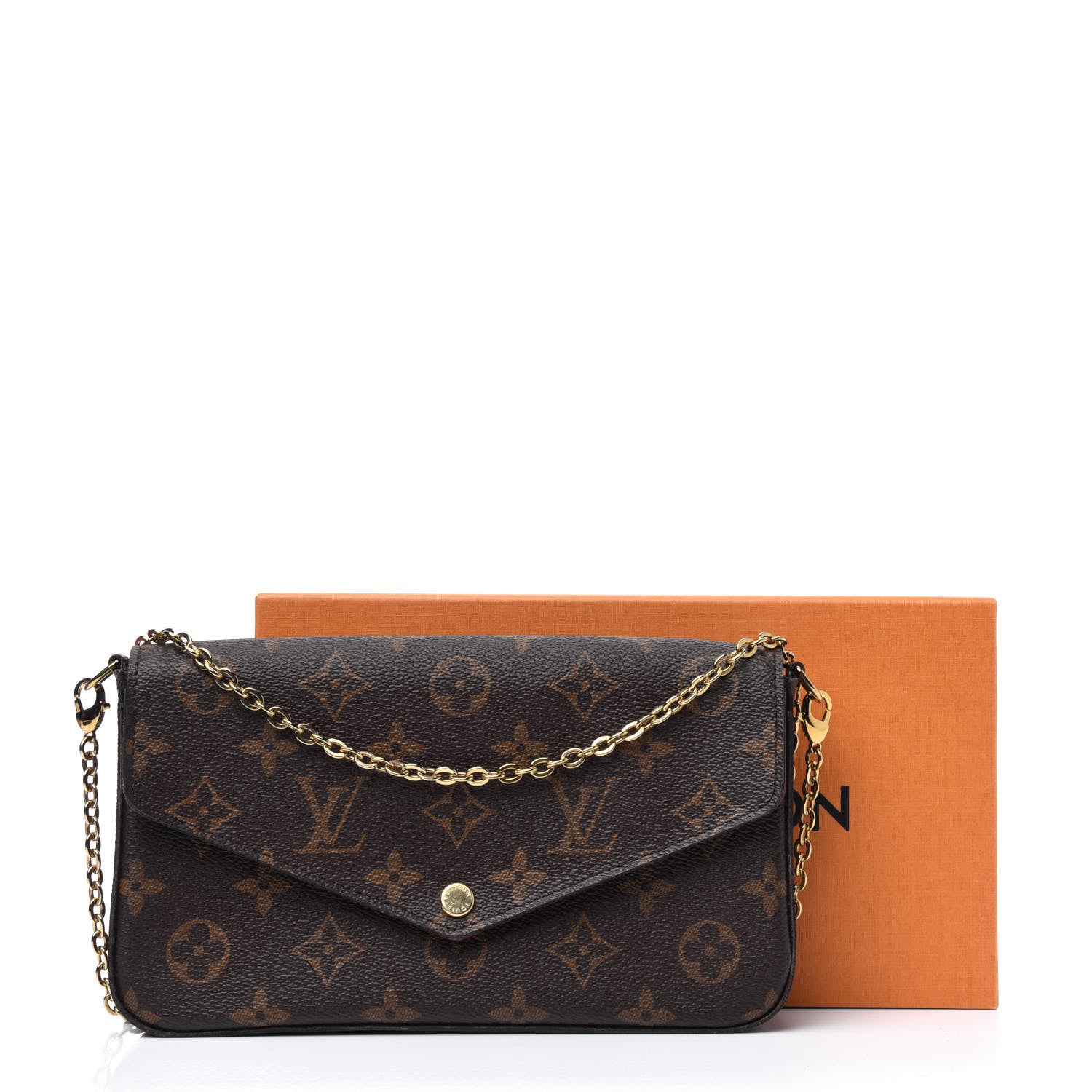 Louis Vuitton Monogram Pochette Felicie Chain Wallet Fuchsia 13 of 13