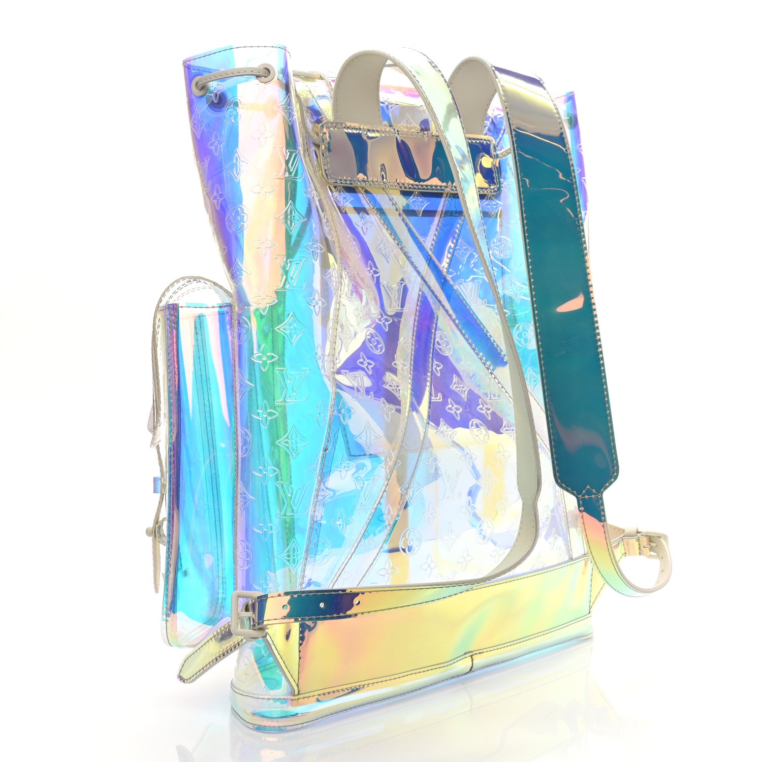 Louis Vuitton PVC Monogram Christopher Backpack GM Iridescent Prism 3 of 10