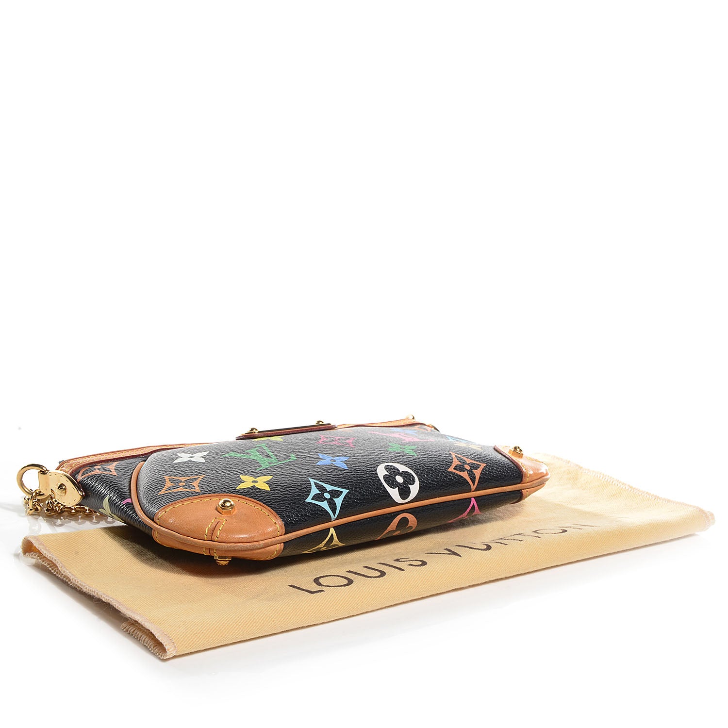 Louis Vuitton Monogram Multicolor Pochette Milla MM Black 4 of 7