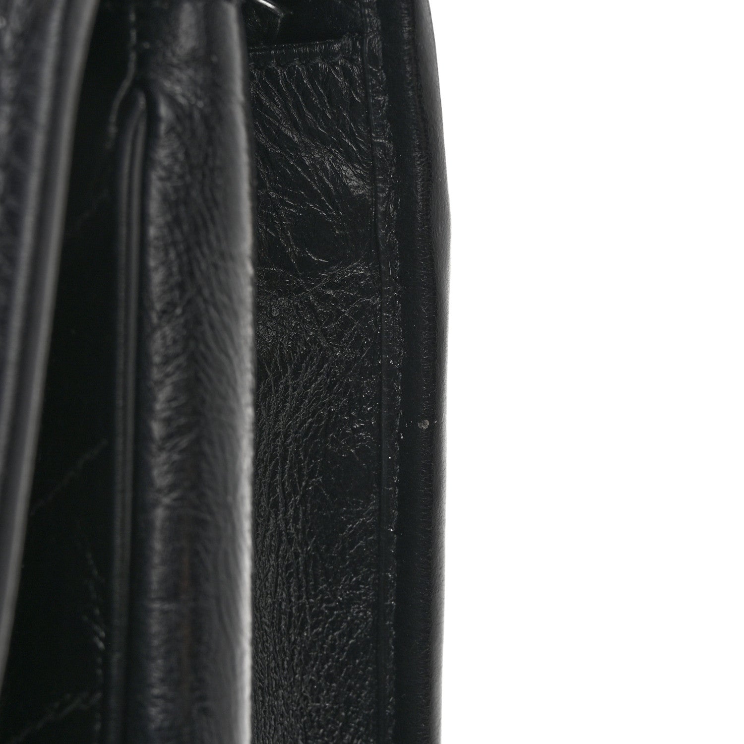Saint Laurent Crinkled Calfskin Matelasse Monogram Medium Niki Chain Satchel Black 14 of 15