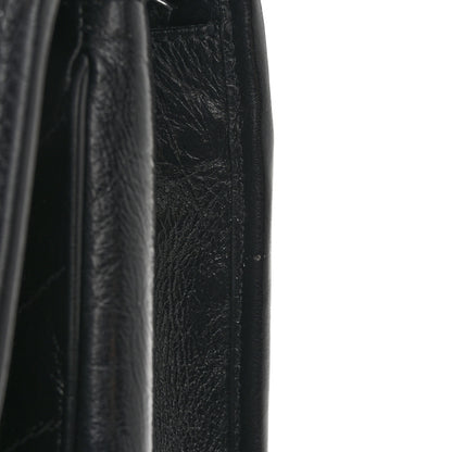 Saint Laurent Crinkled Calfskin Matelasse Monogram Medium Niki Chain Satchel Black 14 of 15