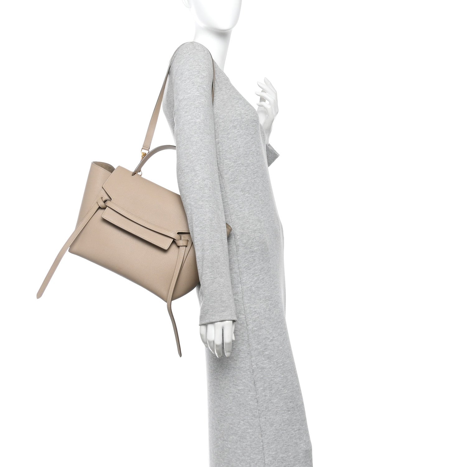 Celine Grained Calfskin Small Belt Bag Dune 2 of 9