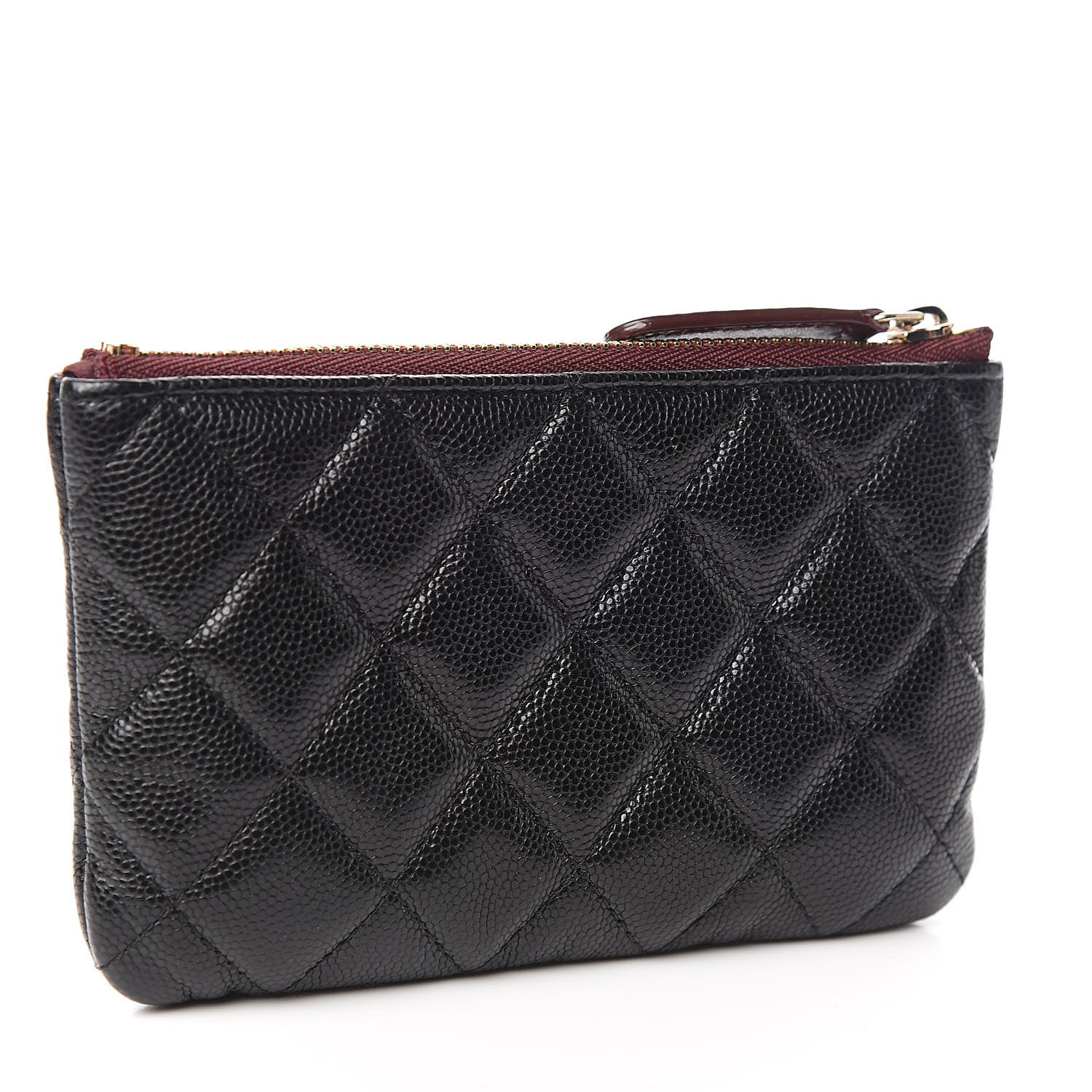 Chanel Caviar Quilted Small Cosmetic Case Black 3 of 8