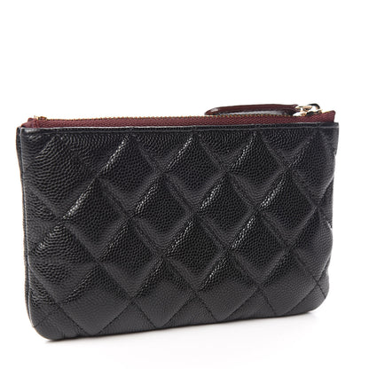 Chanel Caviar Quilted Small Cosmetic Case Black 3 of 8
