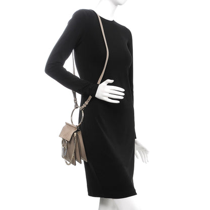 Chloe Suede Calfskin Mini Faye Bracelet Bag Motty Grey 2 of 7