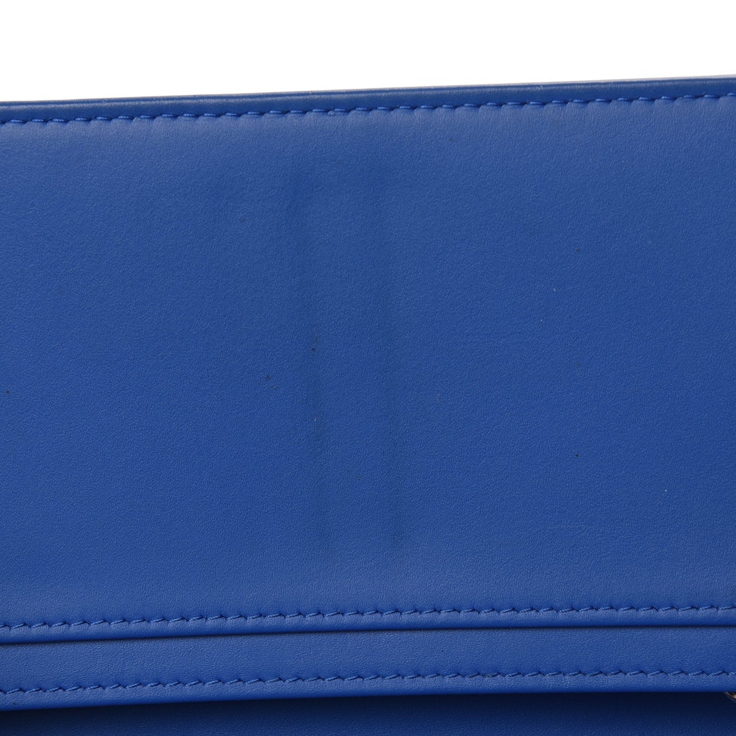 Chanel Patent Calfskin Quilted Boy Yen Wallet Dark Blue 10 of 20