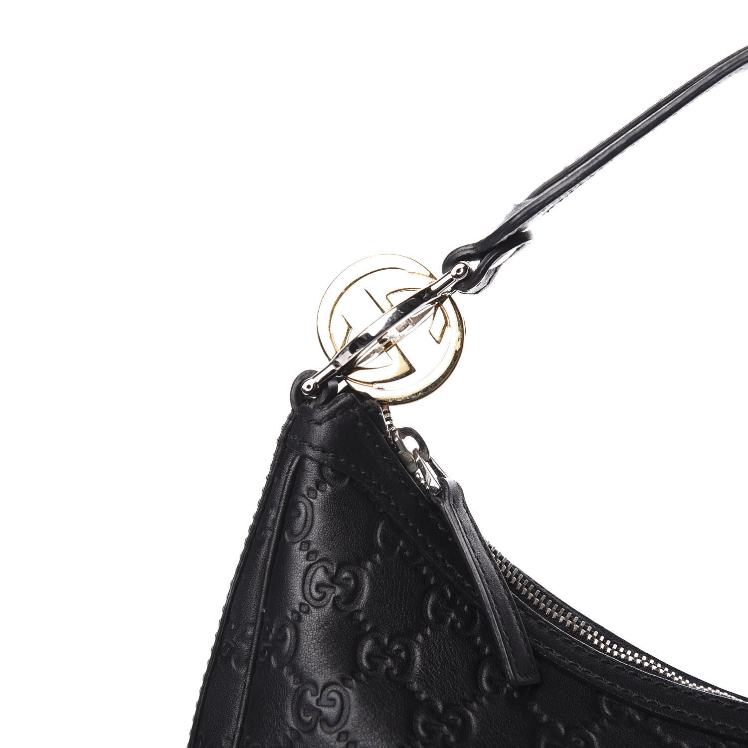 Gucci Guccissima Medium GG Twins Hobo Black 13 of 13