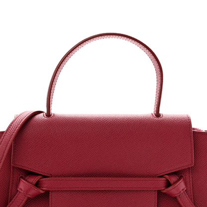 Celine Grained Calfskin Nano Belt Bag Acai 8 of 19