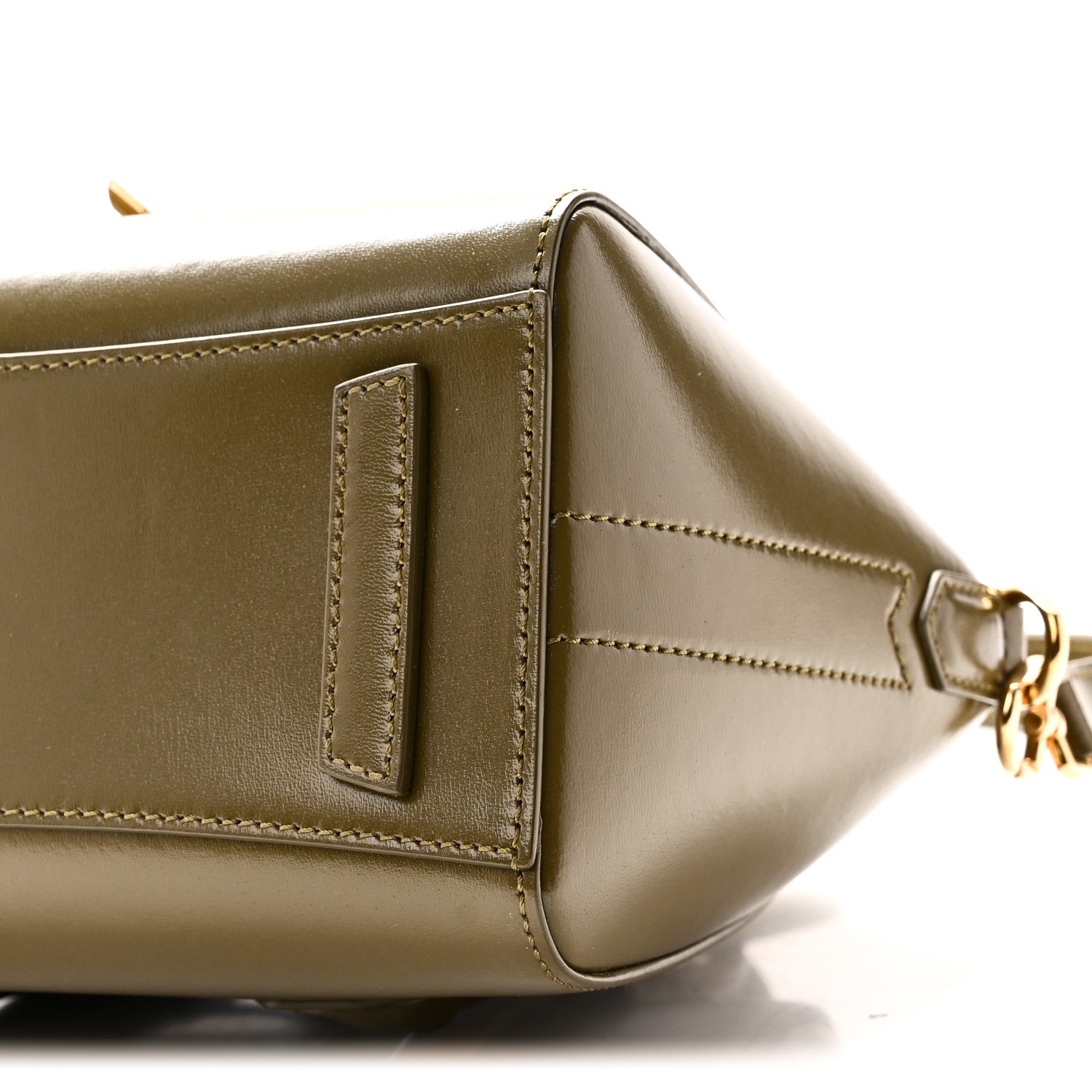 Givenchy Box Calfskin Mini Lock Antigona Shoulder Bag Dark Khaki 10 of 10