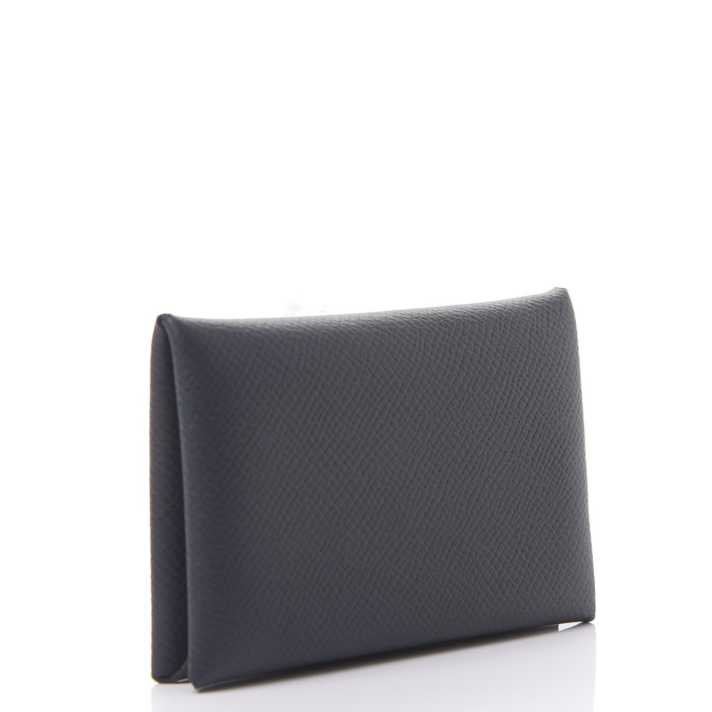 Epsom Verso Calvi Card Case Bleu Indigo Vert Amande