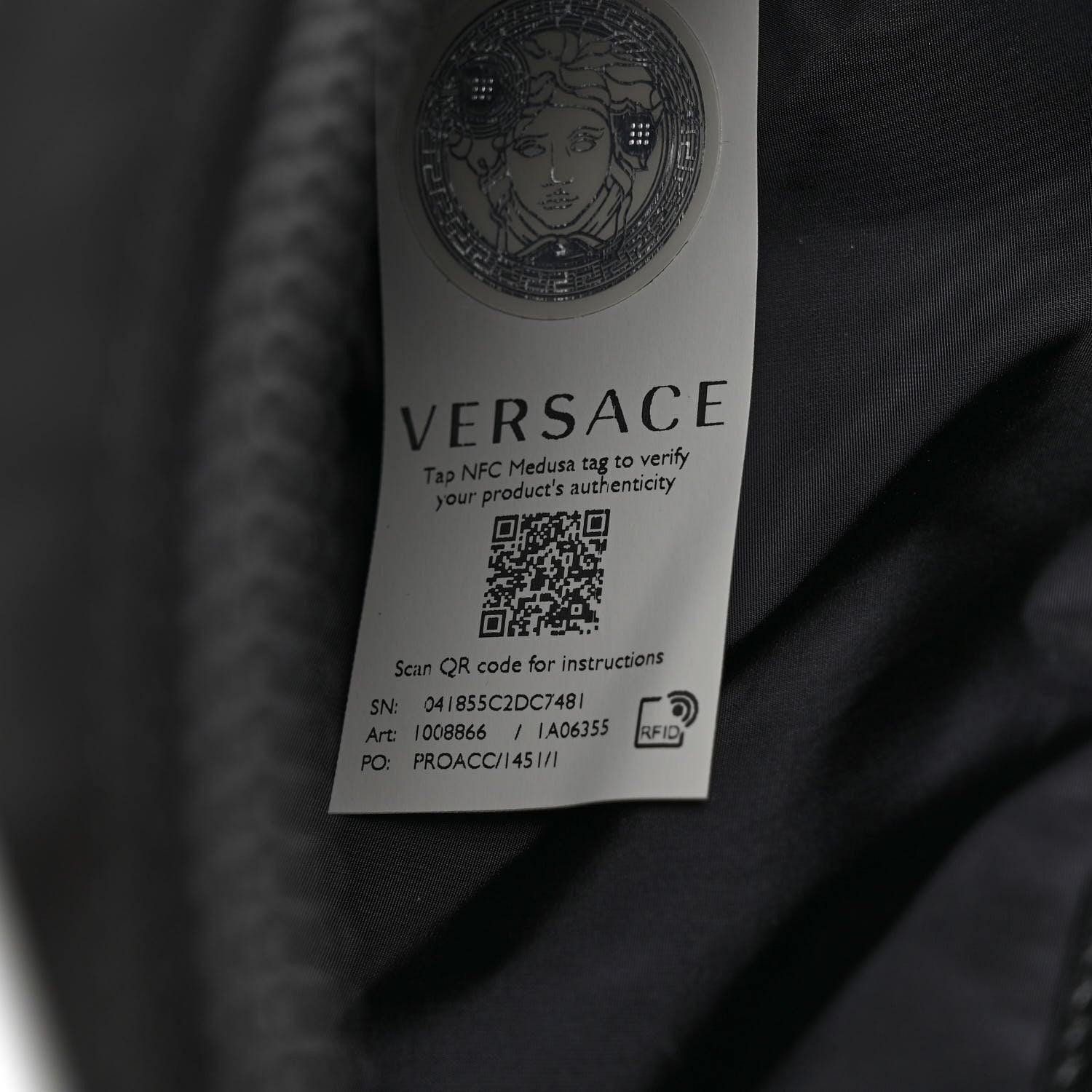 Versace Nylon Palazzo Medusa Belt Bag Black Ruthenium 7 of 9