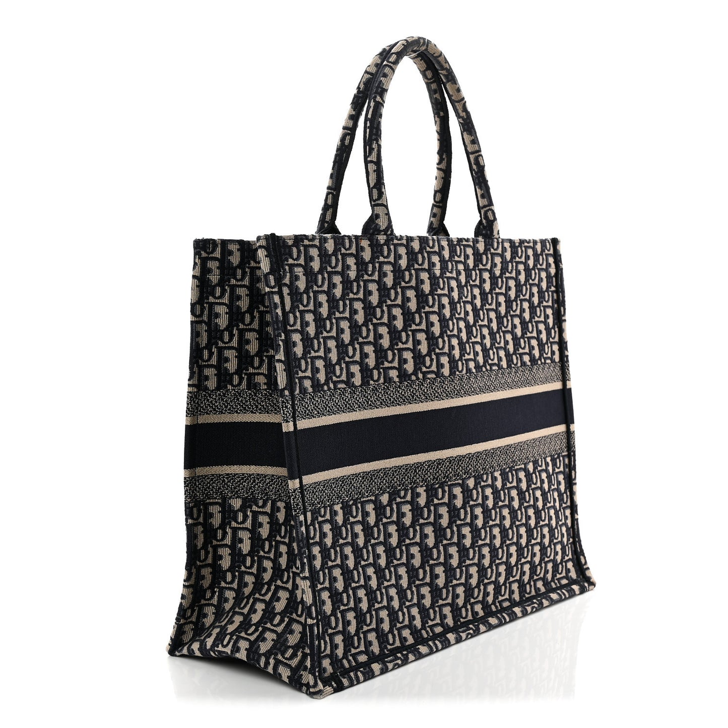 Oblique Large Book Tote Blue Multicolor