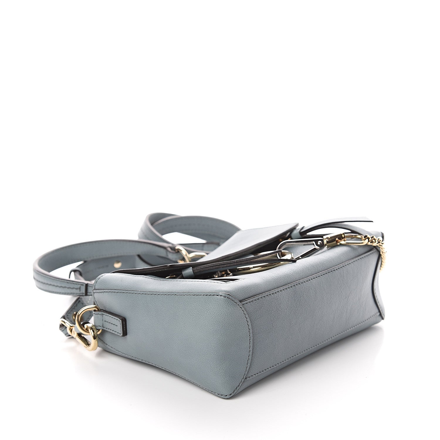 Chloe Calfskin Mini Faye Day Shoulder Bag Cloudy Blue 3 of 8