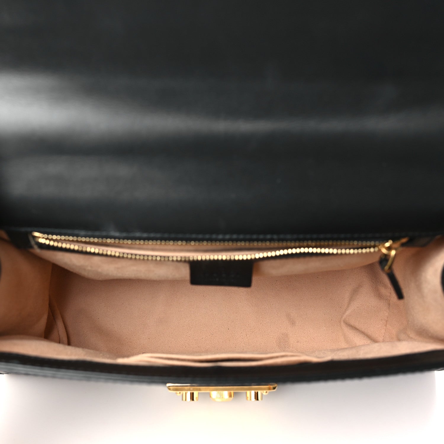Gucci Guccissima Medium Padlock Shoulder Bag Black 5 of 10