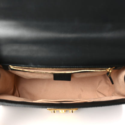 Gucci Guccissima Medium Padlock Shoulder Bag Black 5 of 10