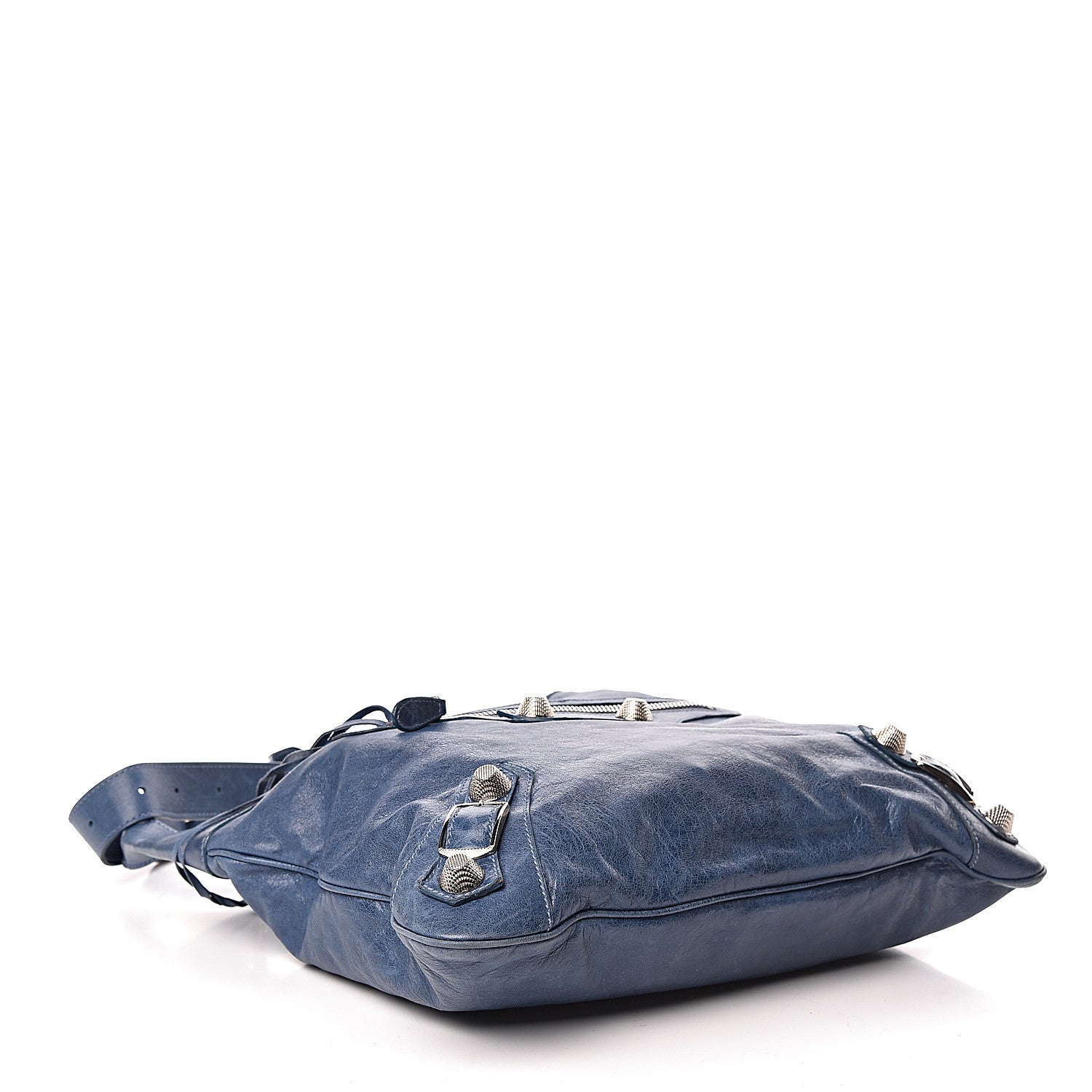 Balenciaga Chevre Giant 21 Silver Hardware Besace Hobo Bleu Jean 4 of 18