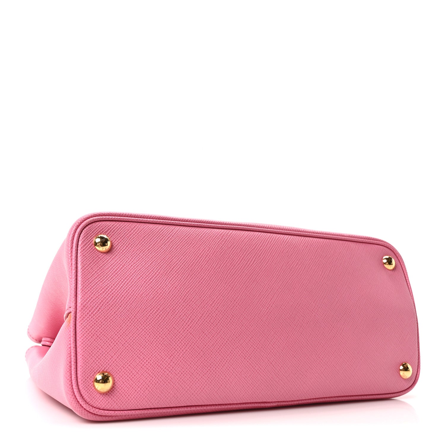 Prada Saffiano Cuir Small Bi-Color Double Bag Begonia Sole 4 of 10