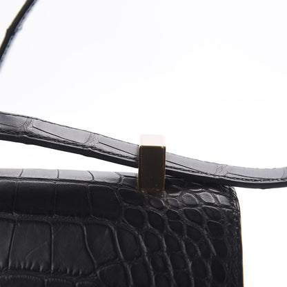 Hermes Matte Alligator Constance 24 Black 20 of 23