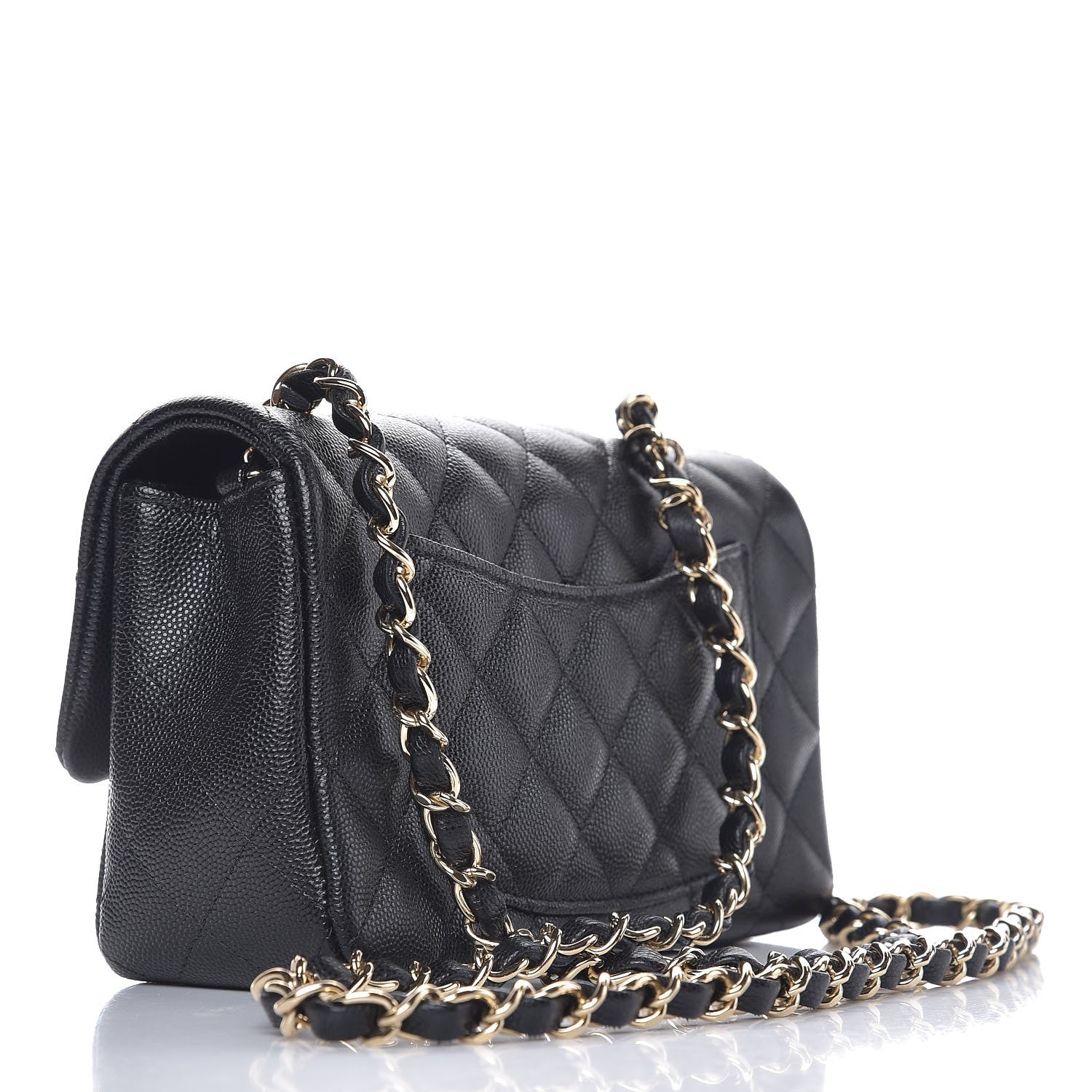 Chanel Caviar Quilted Mini Rectangular Flap Black 3 of 8