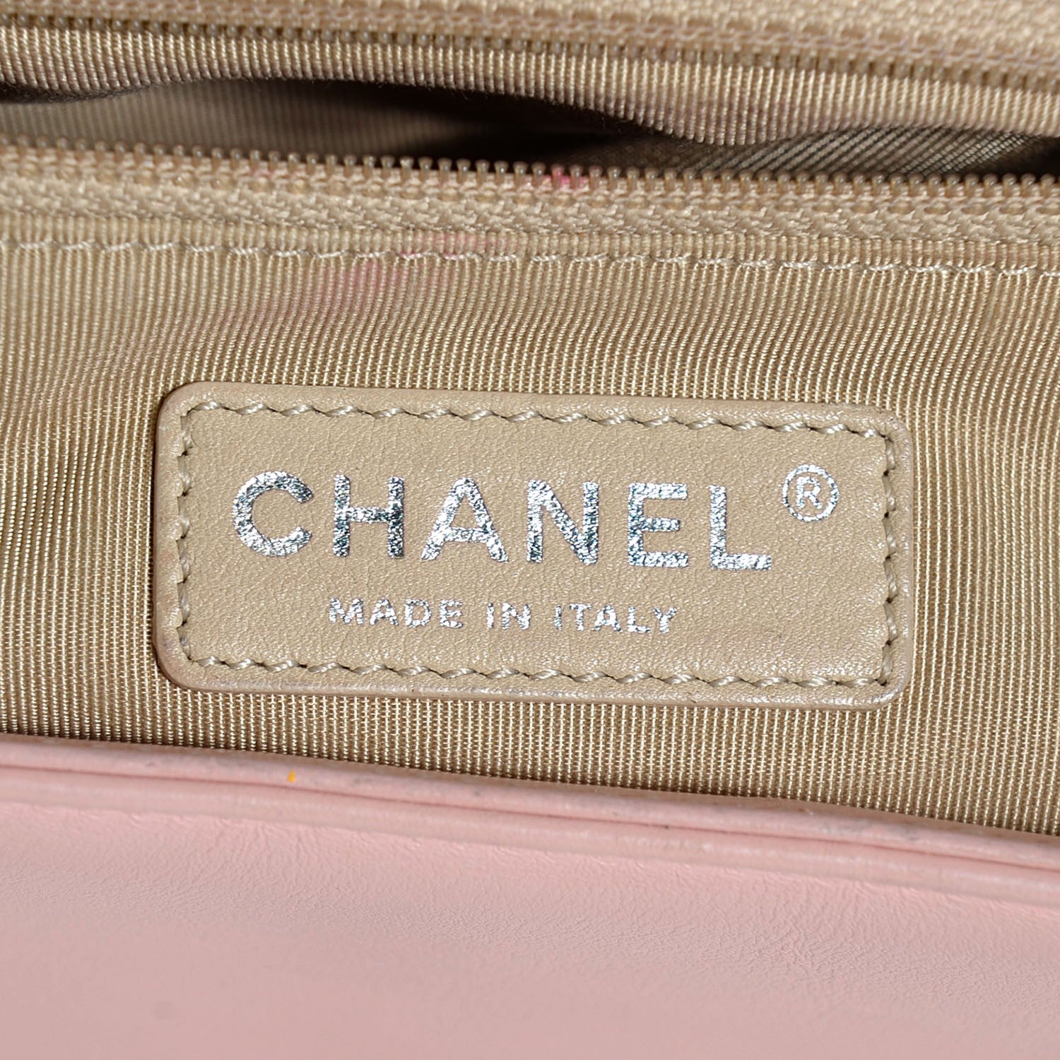 Chanel Patent Chevron New Medium Boy Flap Light Pink 10 of 11