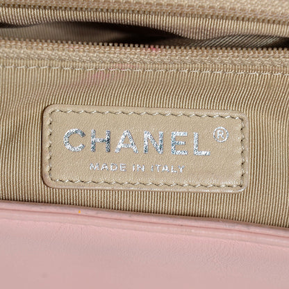 Chanel Patent Chevron New Medium Boy Flap Light Pink 10 of 11