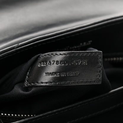 Saint Laurent Calfskin Y Quilted Monogram Toy Loulou Crossbody Bag Black 8 of 12