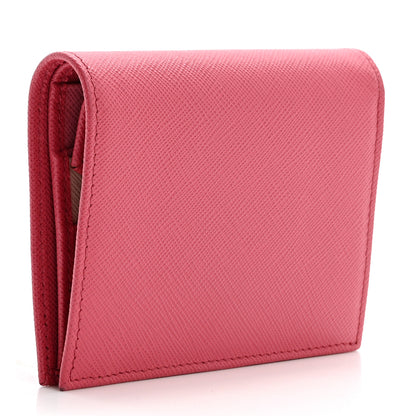 Prada Saffiano Card Holder Peonia 3 of 9