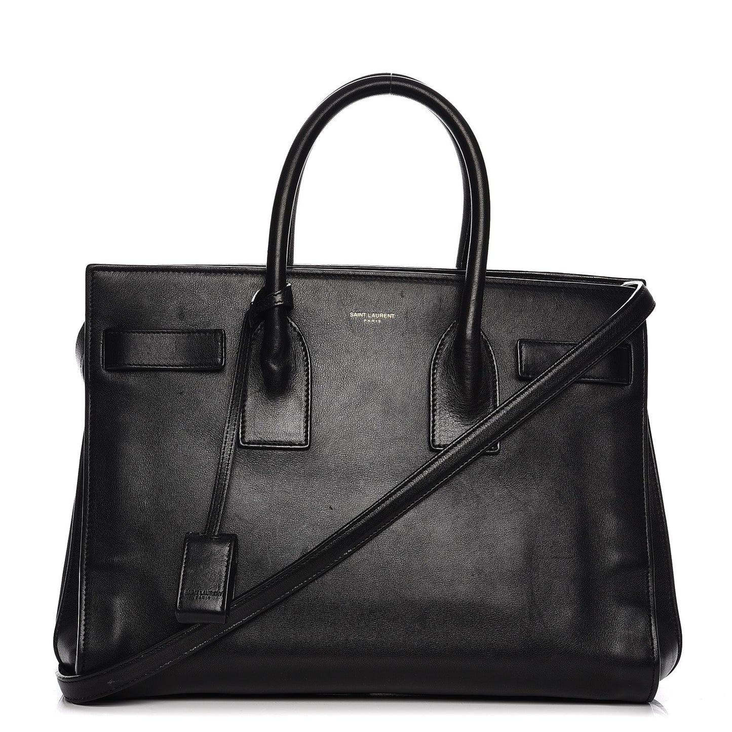Calfskin Small Sac De Jour Black