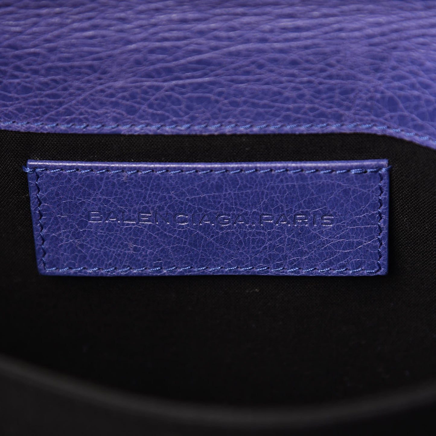 Agneau Giant 21 Rose Gold Hardware Envelope Clutch Bleu Lavande