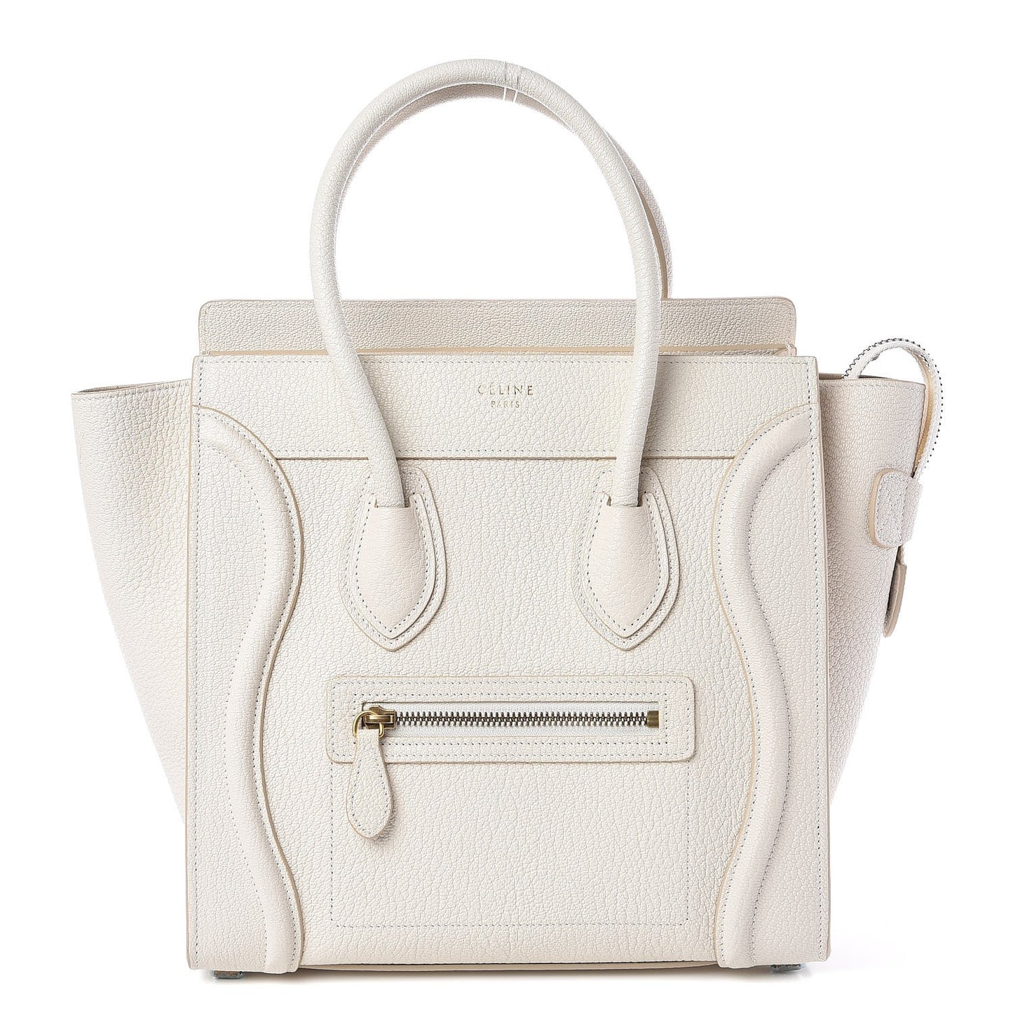 Goatskin Micro Luggage White