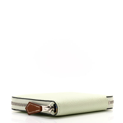Hermes Epsom Silk'In Compact Wallet Vert Fizz Cassis 4 of 9