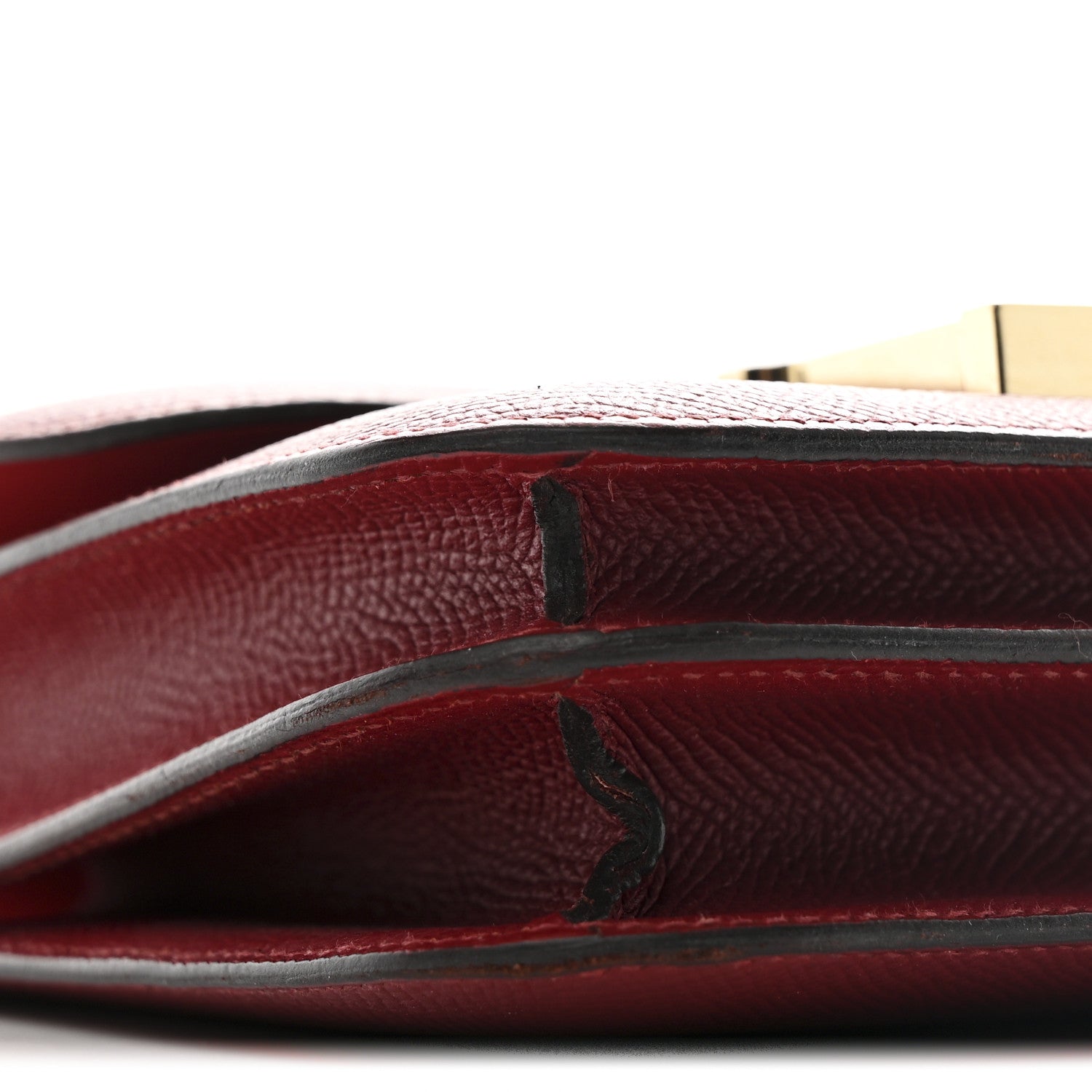 Hermes Epsom Enamel Constance 18 Rouge Grenat 10 of 11