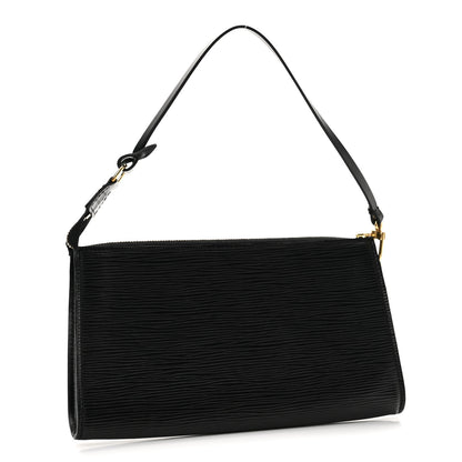 Louis Vuitton Epi Pochette Accessories 24 Black 3 of 12