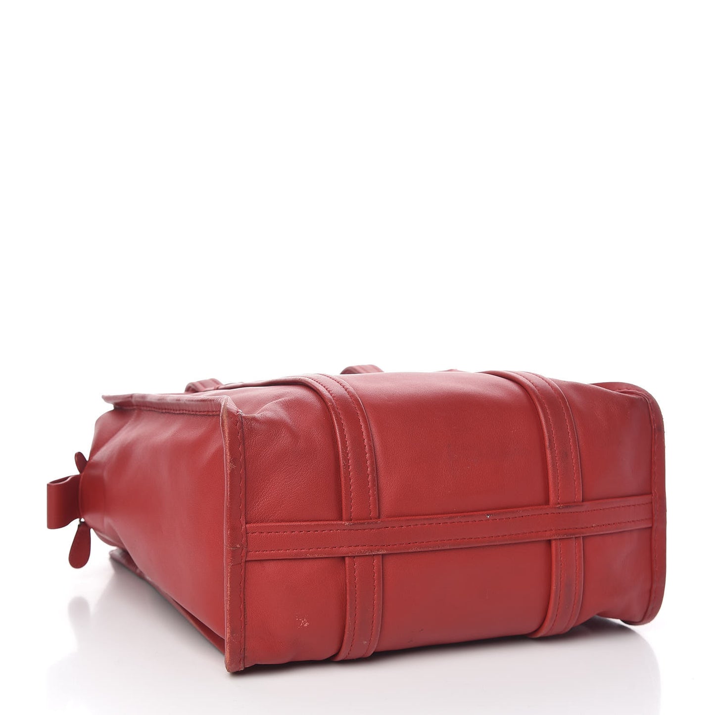 Agneau Small Bazar Shopper Tote Rouge Groseille