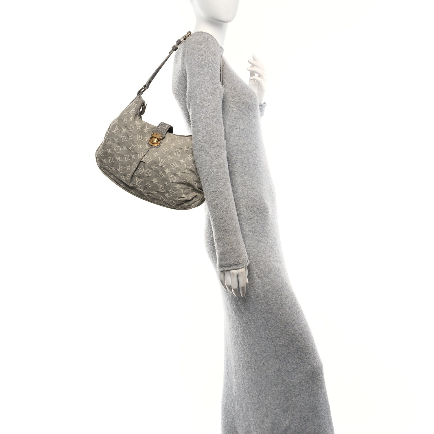 Louis Vuitton Monogram Denim Slightly Grey 2 of 13