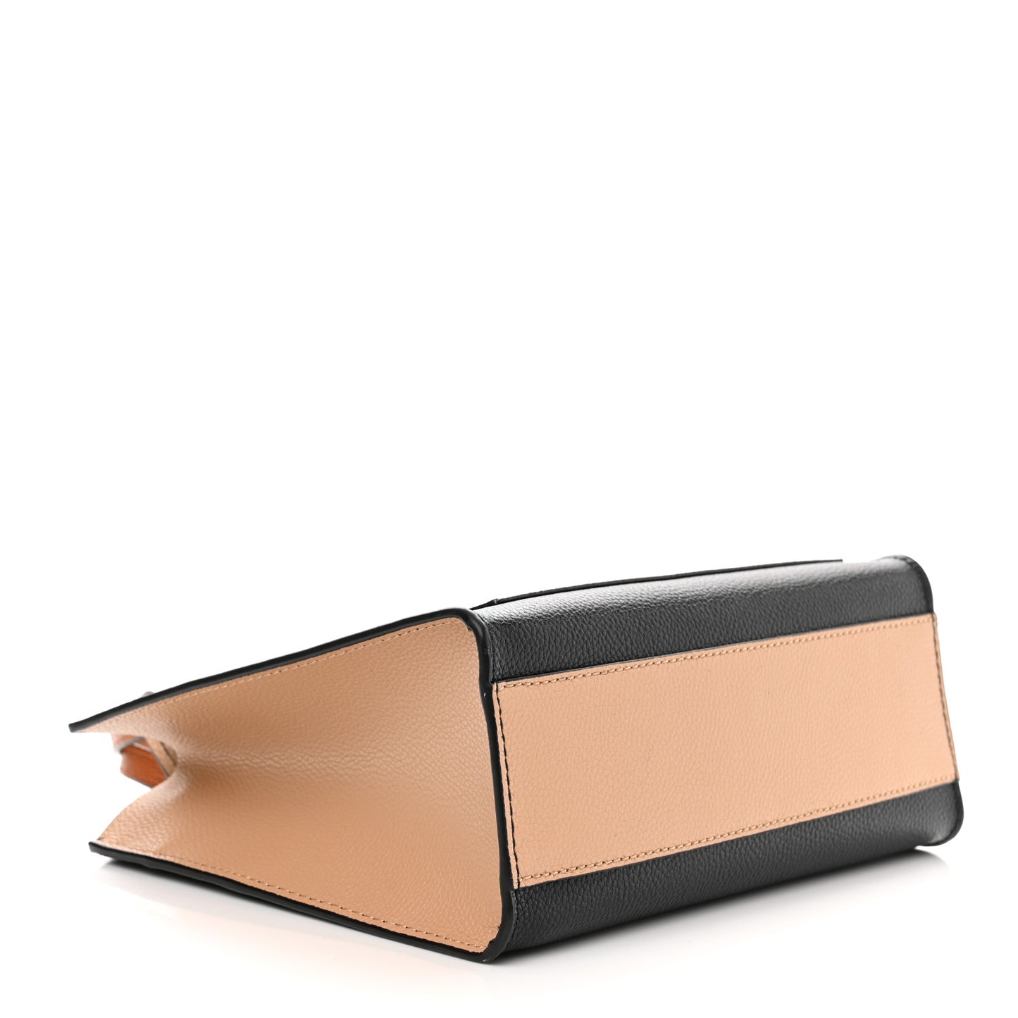 Calfskin Mini Grind Tote Bag Smoked Almond Multicolor