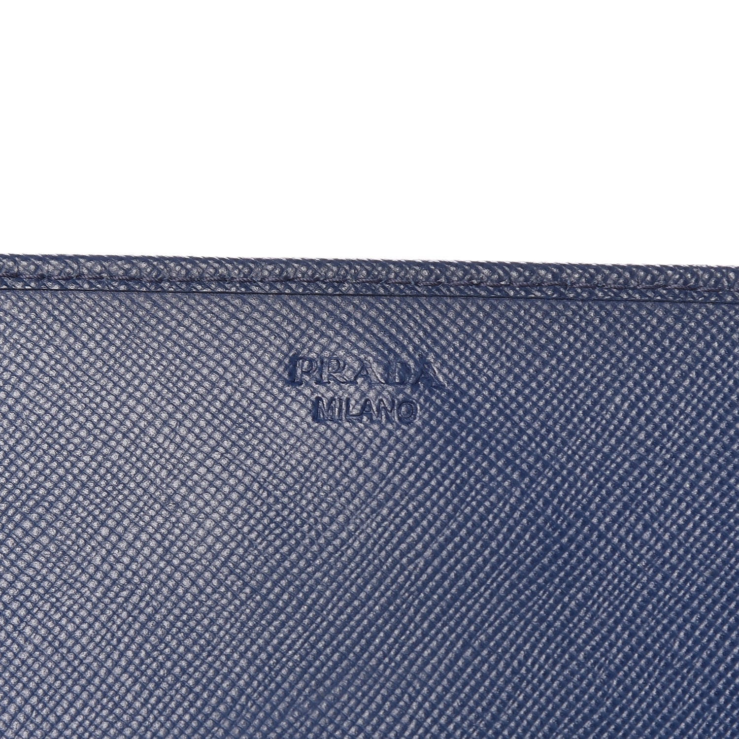 Prada Saffiano Metal Oro Chain Wallet Bleuette 6 of 15