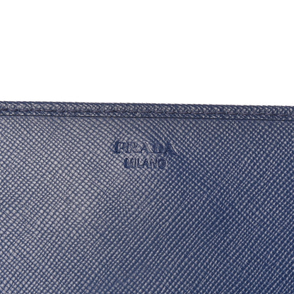 Prada Saffiano Metal Oro Chain Wallet Bleuette 6 of 15