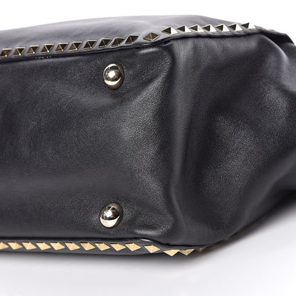 Valentino Garavani Vitello Medium Rockstud Tote Black 12 of 12
