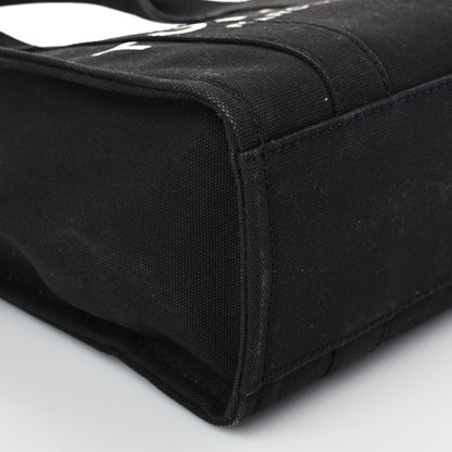 Marc Jacobs Cotton Canvas Mini The Traveler Tote Bag Black 8 of 14